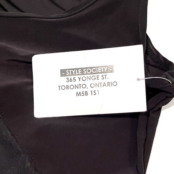 Style Society Mesh Cutout Dress Black Stretchy Small Cocktail Club Sexy Party - Picture 8 of 10